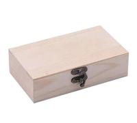 Caja organizadora de joyas, 1 unidad, caja de almacenamiento con tapa abatible for hombres y mujeres, caja de regalo de madera de pino con logotipo de mariposa impreso, herrajes vintage, interruptor f