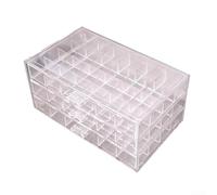 Caja organizadora de joyas grande en acrílico con diseño multicapa para un acceso y exhibición efectivos (3er piso blanco)