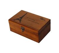 Caja organizadora de madera para coser - Caja de almacenamiento de hilos, cesta de costura con tapa con bisagras, accesorio para el hogar | Kit de inicio de costura portátil con compartimentos para