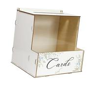 AWHAO Caja organizadora de Madera para Tarjetas de Boda, sobre, Hucha con Ranura para y recepción.