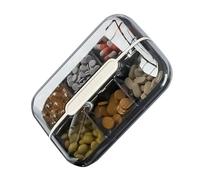 Caja organizadora de píldoras - Organizador de viaje médico, dispensador de medicamentos | Solución práctica fácil de transportar para viajeros, gestión de medicamentos, práctica y compacta