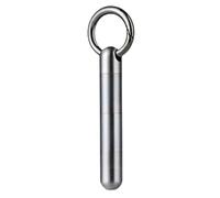 Caja organizadora de píldoras - portador de píldoras de bolsillo, portador de píldoras a prueba de fugas | Cuerpo de compartimento de metal liviano, tapa de segura con divisor para el bolso de