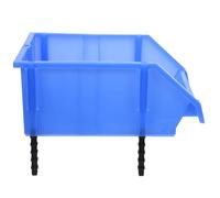 Caja Organizadora de Plástico Boca Inclinada, Azul, Modular | Compartimentos Extraíbles, Tapa Abierta y Acceso Fácil, para Técnicos y Bricolaje, Orden de Piezas