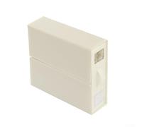 Caja organizadora de sábanas con etiqueta y ventana transparente, diseño plegable de tela no tejida para optimización del espacio del armario (beige)
