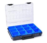 Caja organizadora de tornillos grandes | T-BOXX incluye caja interior C3 antracita | Juego de cajas de herramientas Bosch Sortimo | Caja de herramientas ideal con tapa