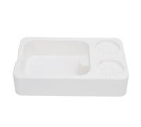 Caja organizadora multifuncional a prueba de impactos para portafiltro de 51mm, 54mm y 58mm, estación de manipulación (Blanca)