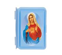 Caja organizadora para cuentas de oración, pinzas para el pelo y caja de almacenamiento de plástico pequeña e indispensable con diseño portátil