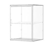 Caja organizadora para muñecas, contenedores de almacenamiento de figuras acrílicas de doble capa, vitrina de almacenamiento de muñecas, vitrina coleccionable, almacenamiento de muñecas de gran