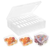 Caja Organizadora Plasticos,Cajas Almacenaje Plastico con 30 Compartimentos, Cajas de Clasificación Organizadoras de Plastico Transparente para Organizador de Tornillos Piezas Pequeñas Joyas Cuentas