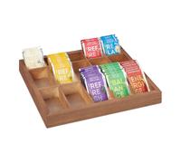 Caja organizadora té madera infusores Caja costura 15 compartimentos Costurero