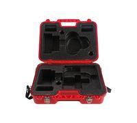 Caja Organizadora Versátil Y Resistente para Instrumentos de Topografía Y Cartografía, con Gran Capacidad Y Asa, Ideal para Estaciones Totales, Rojo, Individual