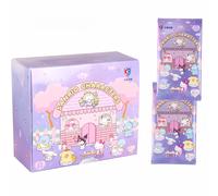 Caja Original Sanrio, Lindas Tarjetas de Anime con Autorización Oficial, Personajes de Party Plan, Colección Kuromi, Kitty y Melody, Regalo de Cumpleaños 10Bag(30Pcs Cards)