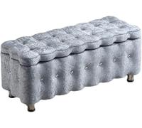 Caja otomana de almacenamiento, banco para ventana, banco de cama, taburete para cambiar sus zapatos, taburete de almacenamiento, taburete para dormitorio, cama, sala de estar