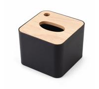 Caja Pañuelos Disr Comercial, Negro Cuadrado pequeño