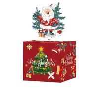 Caja para Ahorros Navideña - Bolsa de Dinero Extraíble con Tirador - Portamonedas Extraíble de Santa Claus para Celebraciones Festivas