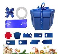 Caja para álbum de fotos DIY | 8 capas reutilizables suministros para envoltura navideña, caja de amor álbum de fotos | para padres, cumpleaños, bodas, baby showers, compromiso, Navidad San