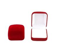 Caja Para Anillos Caja de regalo for propuesta boda, organizador pendientes, contenedor anillos, caja baratija, anillo, joyería, embalaje(Red)