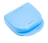 Caja para aparatos dentales, 1 unidad, caja para prótesis, dentaduras dentales, caja de retención dental, caja de retención dental de ortodoncia, recipiente de almacenamiento para dentaduras dentales