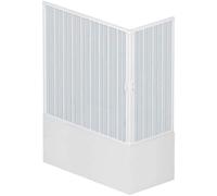 Caja para bañera con fuelle de 70 x 150 cm. 150 cm de PVC de doble cara con dos puertas de apertura angular, color blanco