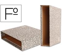 Caja archivador liderpapel classic red folio gris - CZ01