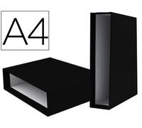 Caja para Carpeta Archivadora Documenta Lombada Larga Din A4 Negra