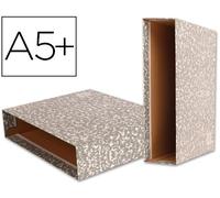 Caja para Carpeta Archivadora Dormitorio Rojo Clásico Gris Jaspeado