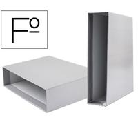 Caja para Carpeta Archivadora Folio Documenta Card Lomo 82mm Color Gris