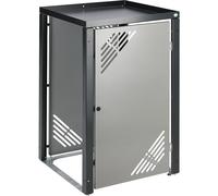 Caja para contenedor de basura con tapa para plantas VAR, bajo llave