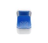 Caja Para Dentaduras Postizas Caja de almacenamiento for limpieza de aparatos dentales, caja de baño for dentaduras con espejo, retenedor de dentadura postiza, contenedor, 3 uds.