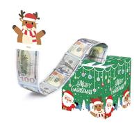 Caja para dinero con extraíble, porta caja de Navidad | Hucha navideña con caja de dinero navideña - Cajas navideñas para mujeres, hombres, niñas, niños, mamá, papá, amigos