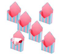 Caja para el día de San Valentín - 6 sobres plegables de almacenamiento | Caja romántica para tarjetas del día de San Valentín para cumpleaños, festivales, ramos, alimentos, chocolate, aperitivos