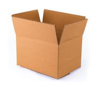 Caja para embalar q-connect americana ultra resistente carton reciclado canal doble 7mm color kraft 304x150x217 mm.