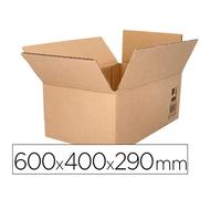 Caja para embalar q-connect americana ultrarresistente carton reciclado canal doble 7mm color kraft 600x400x290 mm - KF14286