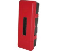 Caja para extintor, negra y roja para extintor de 9 kg