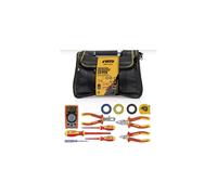 Caja Para Herramientas Bolsa Electricista Vito 12 Piezas Mango Acero Aum Nylon