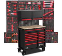 Carro de Taller Con Herramientas Caja para Lleno 11 Cajonera