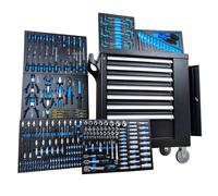 Caja para Herramientas Equipado Carro de Taller Coche 7 Cajonera 6 Lleno