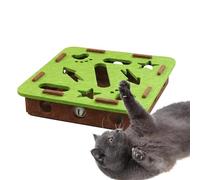 Caja para limas de uñas de gato - Tabla protectora de garras, juguete interactivo de rompecabezas de bola de Bell | Cuidado de gatitos de mascotas en interiores, esquina de sofá, muebles, alfombras