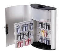 Caja para llaves duradera 196823 Plus de aluminio cepillado plateado con capacidad para 54 llaves, 11 3/4 x 4 5/8 x 15 1/2 (DBL196823)