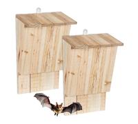 Caja para murciélagos Bat-Box Casa refugio Hotel Set de 2 Madera