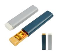 Caja para pastillas de 7 días, caja para suplementos, pastillero, organizador para pastillas y tabletas, dispensador para medicamentos, ideal para uso de viaje con asignación cómoda