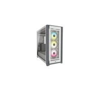 Caja para PC - CORSAIR - CC-9011213-WW - ATX iCUE 5000X RGB - Torre media inteligente de vidrio templado - Blanco