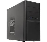 Caja para PC Dark Shadow Micro-ATX con fuente de alimentación de 300 W (negra) - UNYKACH