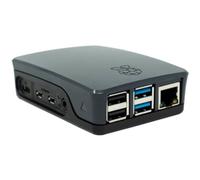 Caja para Raspberry Oficial PI 4, Negro/Gris Raspberry