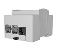 Caja para Raspberry sobre guía DIN - Caja modular para cuadros eléctricos (Pi 4 - 1 unidad) (25.0410000.RP4) + Kit disipador activo