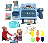 Caja para Registrarse - Conjunto De Caja Registradora para, Juguete De Caja Registradora con Calculadora | Juguete De Conteo Clásico Con Luz Y Sonido, Registro De Caja