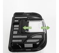 Caja para Reptiles de Vidrio con ventilación, sustrato fácil de Limpiar, Acceso Frontal, Ideal para el hábitat y Cuidado de Reptiles.