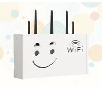 Caja para Router WiFi Caja Pared Router Soporte de Router Pared Caja para Ocultar Router,B-38x20x8.5cm