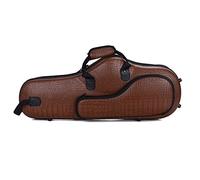Caja para saxofón alto, caja de almacenamiento para saxofón E-Flat, equipaje de saxofón de compresión, caja rígida moldeada con cuerpo ligero portátil (F)