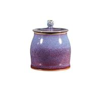 Caja Para té Recipiente for almacenar té a granel hecho a mano, tarro de cerámica pequeño sellado, juego de té chino retro de un solo tarro for el hogar Lata Para té